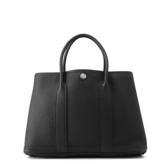 Herm&egrave;s Black Negonda Leather Tote Bag (Pre-Owned)