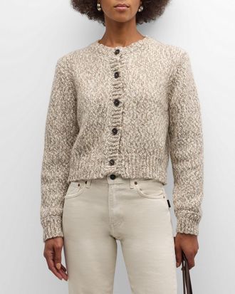 Frame Denim Marled Button-Down Cardigan