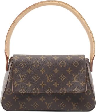Louis Vuitton Borsa a spalla Looping MM con monogramma 2003 - Marrone