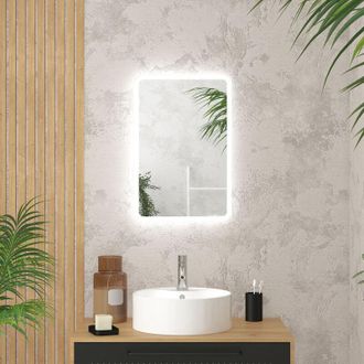 Aurlane Aurlane - Reversible Espejo con led - 60x40cm go led rectangular 40