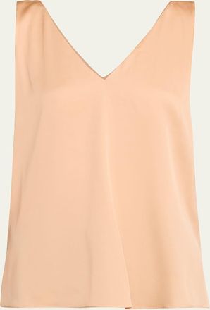 Kobi Halperin Sailor Silk Sleeveless Blouse