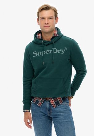 Superdry Kapuzensweatshirt SUPERDRY NY VENUE HOOD, Herren, Gr. XL, gr&uuml;n (schwarz pine gr&uuml;n), angeraute Sweatware, Obermaterial: 80% Baumwolle, 20% Polyester, b
