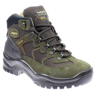 Grisport Unisex Hiking Boots Reinforced Waterproof Gritex Non-Slip Woodtrek Hiking Boots + Gadgets, Dark Olive, 9 UK
