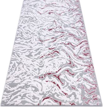 RugsX Rugsx - Alfombra Acr&iacute;lica Dizayn 123 Gris Claro / Rosa Claro Grey 160x230 Cm