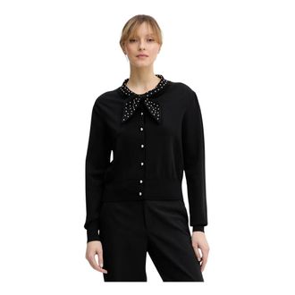 Fracomina Truien & Vesten, Dames, Zwart, M, Nylon, Cardigan