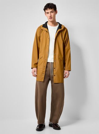 Rains Mens Long minimalist raincoat