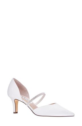 Nina Brystol dOrsay Pointed Toe Pump in Ivory at Nordstrom, Size 8