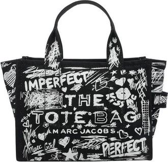 Marc Jacobs Graphic-Print Cotton Tote Bag - Black