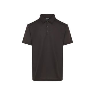 Giorgio Armani Brown Classic Collar Polo