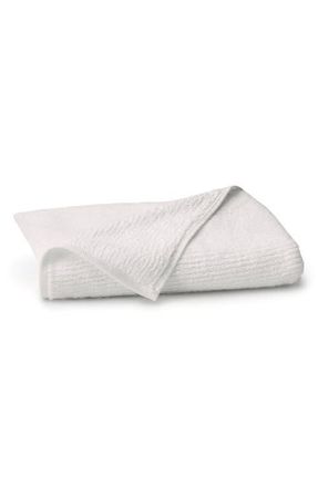 Boll & Branch Ribbed Organic Cotton Bath Towel in White at Nordstrom