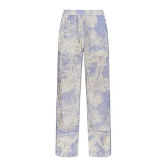 Off-white Dames, Broeken, Paars, Maat: XS Viscose