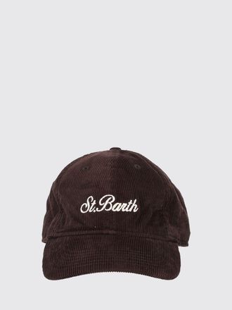 MC2 Saint Barth Cappello da baseball in velluto a coste con logo ricamato