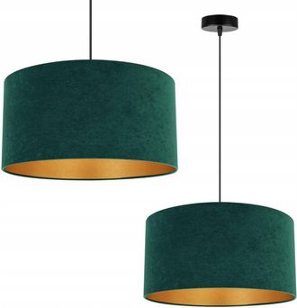 OEM L&aacute;mpara Colgante De Techo L&aacute;mpara De Techo Pantalla De Terciopelo Dorado