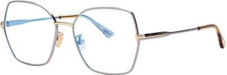 Tom Ford FT5876-B 014 Shiny Light Ruthenium 56mm
