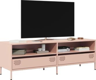 Berkfield Home TV Cabinet Pink 135x39x43.5 cm Cold-rolled Steel