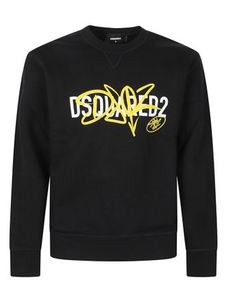 Dsquared2 Black Cool Fit Cotton Sweatshirt