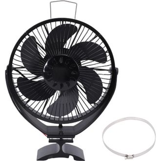 OEM Ventilador Para Estufa De Le&ntilde;a, Chimenea El&eacute;ctrica Con Cubierta Protectora, Soporte De Pared Independiente De Aleaci&oacute;n De Aluminio, Ajuste Manual De &Aacute;