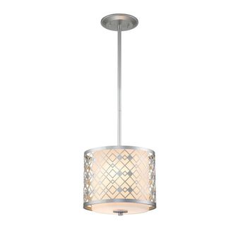 Netlighting Ziggy Cylindrical Pendant Ceiling Light Lacquered Silver