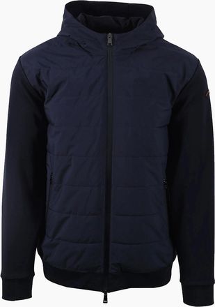 Paul & Shark Mens Paul & Shark FULL ZIP HYBRID JACKET NAVY - Size: 40