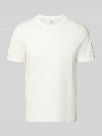 GAP T-Shirt mit Rundhalsausschnitt und Label-Stitching in Offwhite, Gr&ouml;&szlig;e XXL