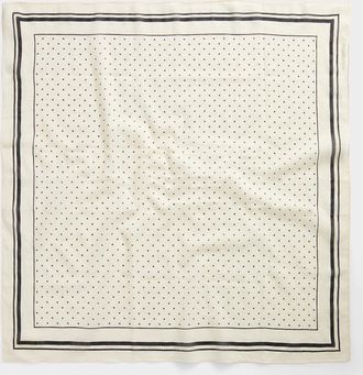 Part Two Womens Striped and dotted 100% cotton scarf