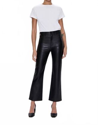 Pistola Denim Ally High Rise Ankle Boot Jean In Onyx