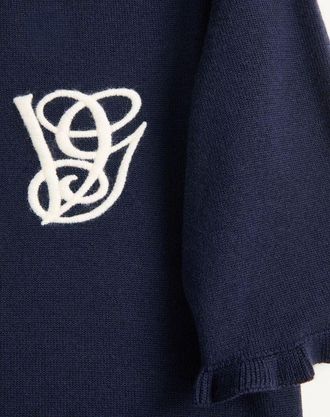 Valentino Top In Lana Ricamato Donna NOTTE/CREMA XL