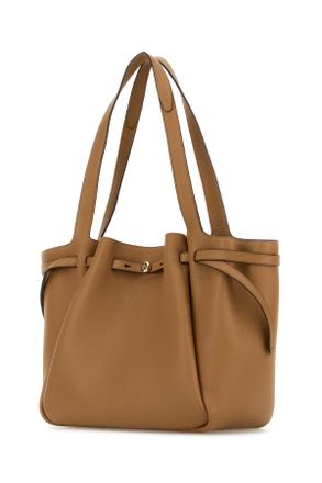 Tory Burch Womens Camel Leather Romy Shopping Bag 227 Borse A Mano