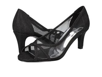 Easy Street Picaboo High Womens Heels Black Glitter : 11 W (D), Textile