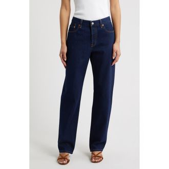 Levi's 501 90s Lightweight Relaxed Straight Leg Jeans in Deep Rinse Ltw at Nordstrom, Size 31 X 30