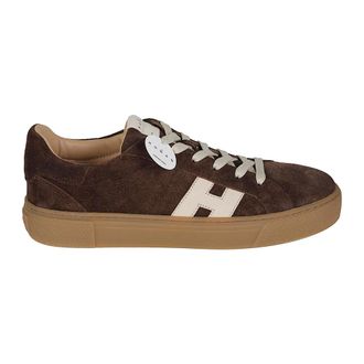 Hogan H705 Allacciato H Trainers - male - Hogan - Sneakers - Brown - 10 1/2 UK - Shoes