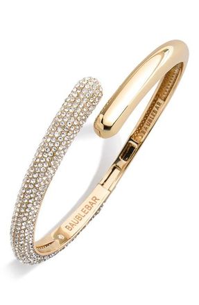 BaubleBar Naomi Wrap Bangle in Yellow Gold at Nordstrom