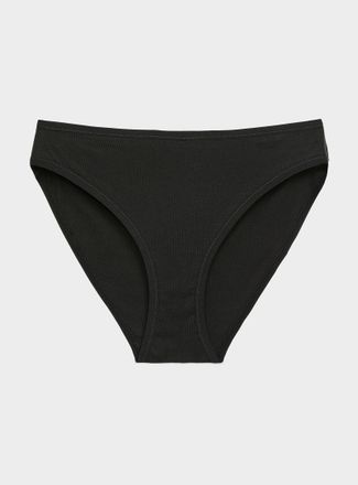 Miiyu Womens Elastic trim essential bikini panty 100% organic cotton