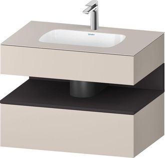 Duravit Qatego Lavabo Encastrado Con Base De Lavabo Consola, - Duravit