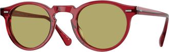 Oliver Peoples OV5217S Gregory Peck Sun 17644C Mens Sunglasses Red Size 47