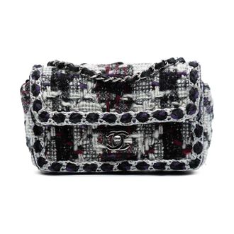 Chanel Pre-owned Tweed Shoulder Bag - Dames - Pre-owned - Zwart - Maat: ONE Size Tweed