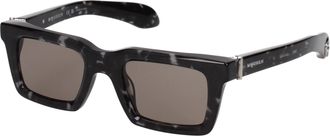 Alexander McQueen Alexander McQueen Herens Zonnebril Zwart/Grijs Acetaat