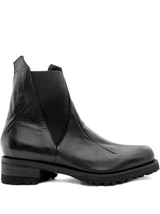 Leon Emanuel Blanck Distortion Pointed Chelsea boots - Zwart