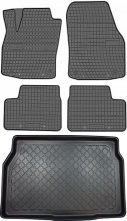 OEM Opel Astra Iii H Hatchback De 2004 A Diciembre De 2014. Juego: Alfombrillas De Goma Para Coche + Alfombrilla Para Maletero