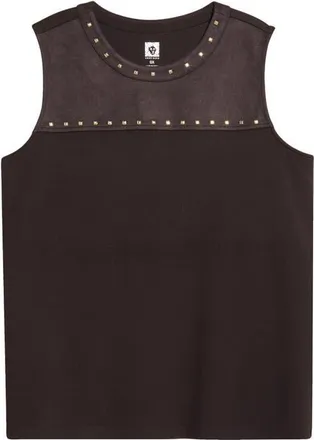 Anne Klein Studded Shell Top in Deep Mahogany at Nordstrom, Size 2X