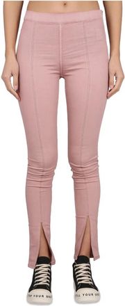 Rick Owens Slit Front Legging - Dames - Leggings - Roze - S - Denim - Broeken