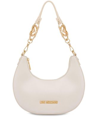 Love Moschino Schoudertas met logo - Wit