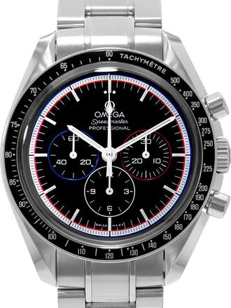 Omega Pre-owned Omega Speedmaster Apollo 15 Chronograph Tachymeter Black Dial Mens Watch 311.30.42.30.01.003