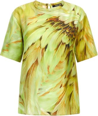 Roberto Cavalli T-shirt con stampa - Verde