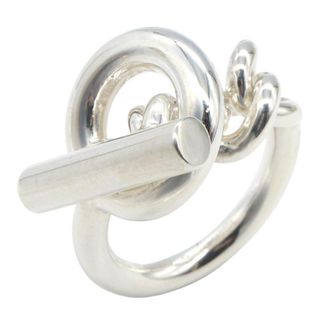 Herm&egrave;s Silver Silver 925 Band Ring (Pre-Owned)