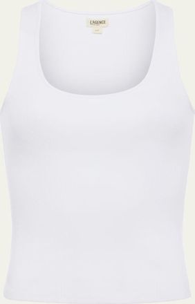 L'agence Adira Scoop-Neck Tank Top