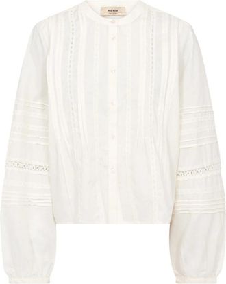 Mos Mosh Blouses - Dames - Overhemden - Beige - S - Overhemden