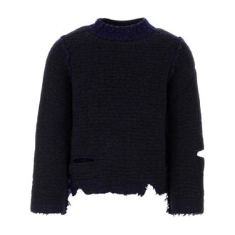 Namacheko Round-neck Knitwear, male, Multicolor, Size: M Two-tone Wool Blend Sweater