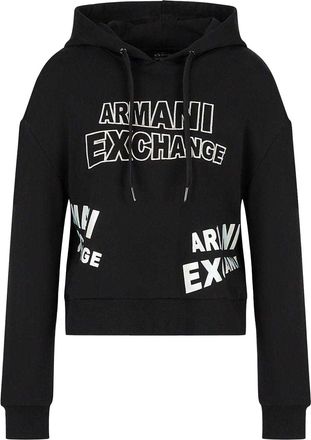 A|X Armani Exchange Dames/Dames Pull Over Hoodie (Zwart)