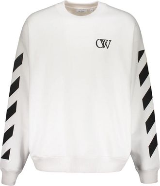 Off-white Gebroken wit Gebroken wit sweatshirt met logo